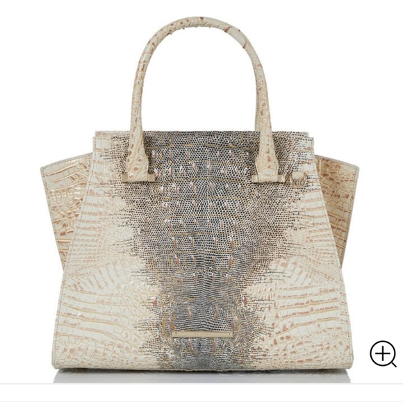 Brahmin Handbags - NWT BRAHMIN PRISCILLA SATCHEL in Ivory Iguana